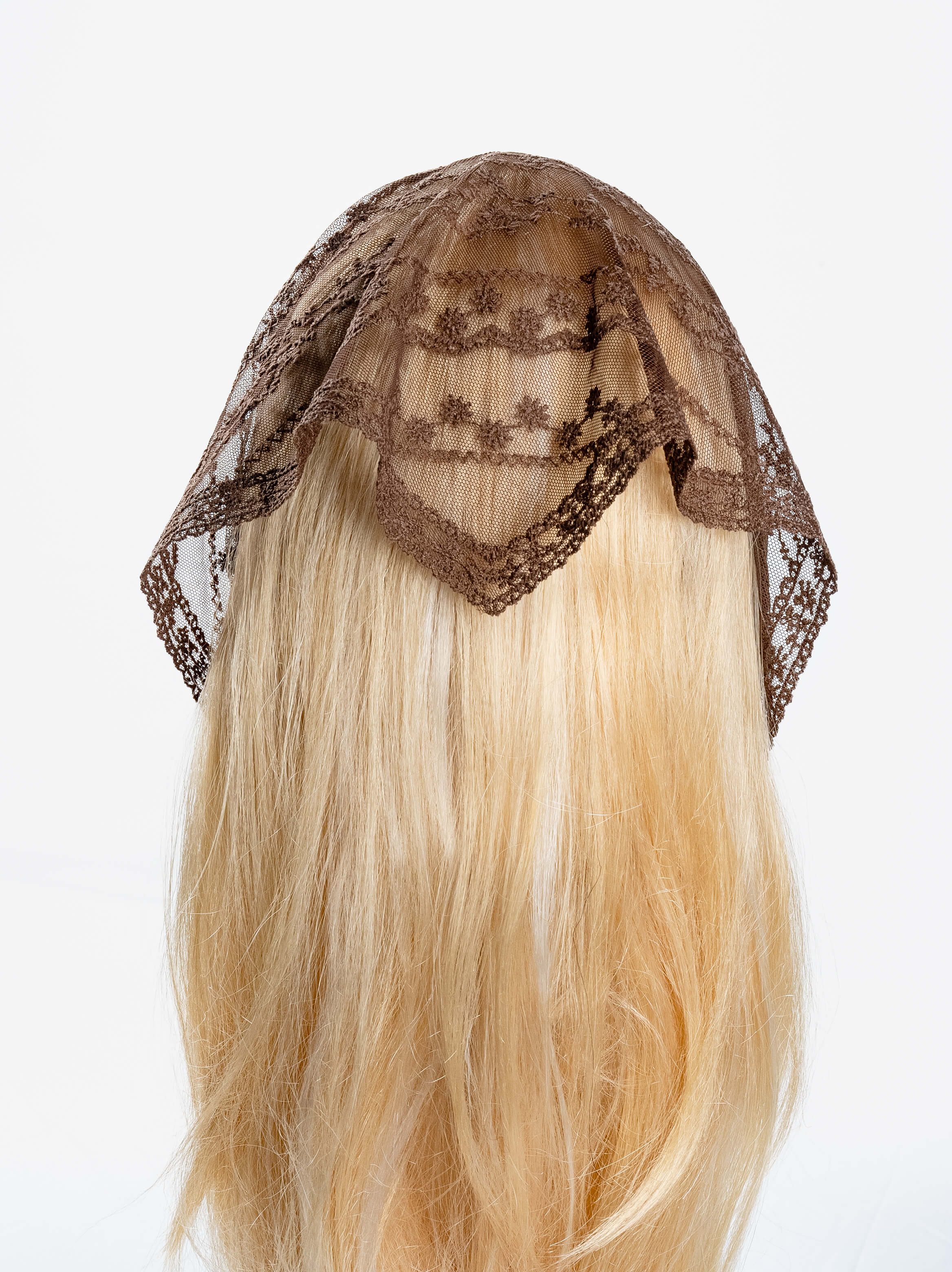 Vine Stripe Triangle Veil Scarf