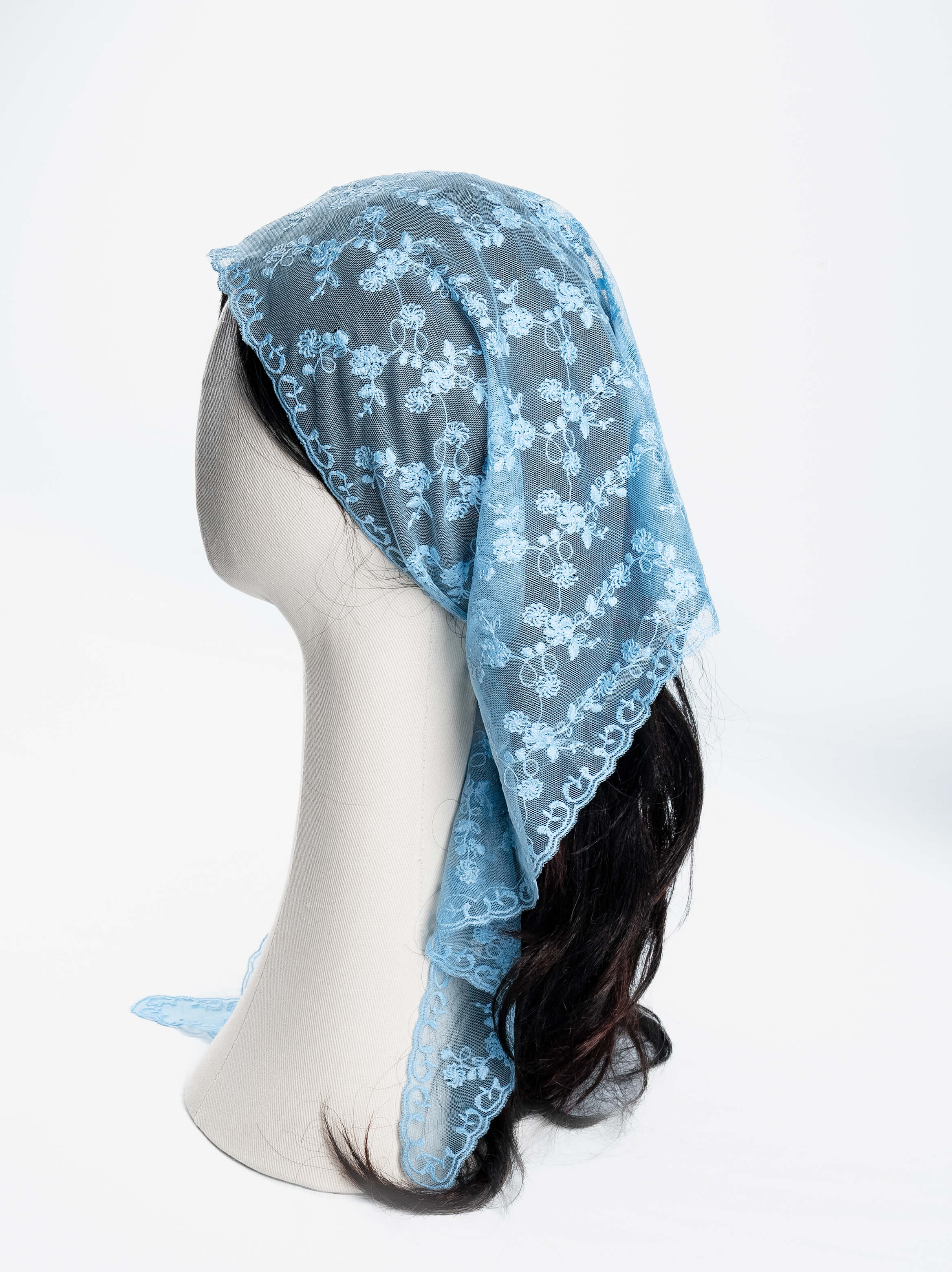 Daisy Whirl Lace Veil Scarf