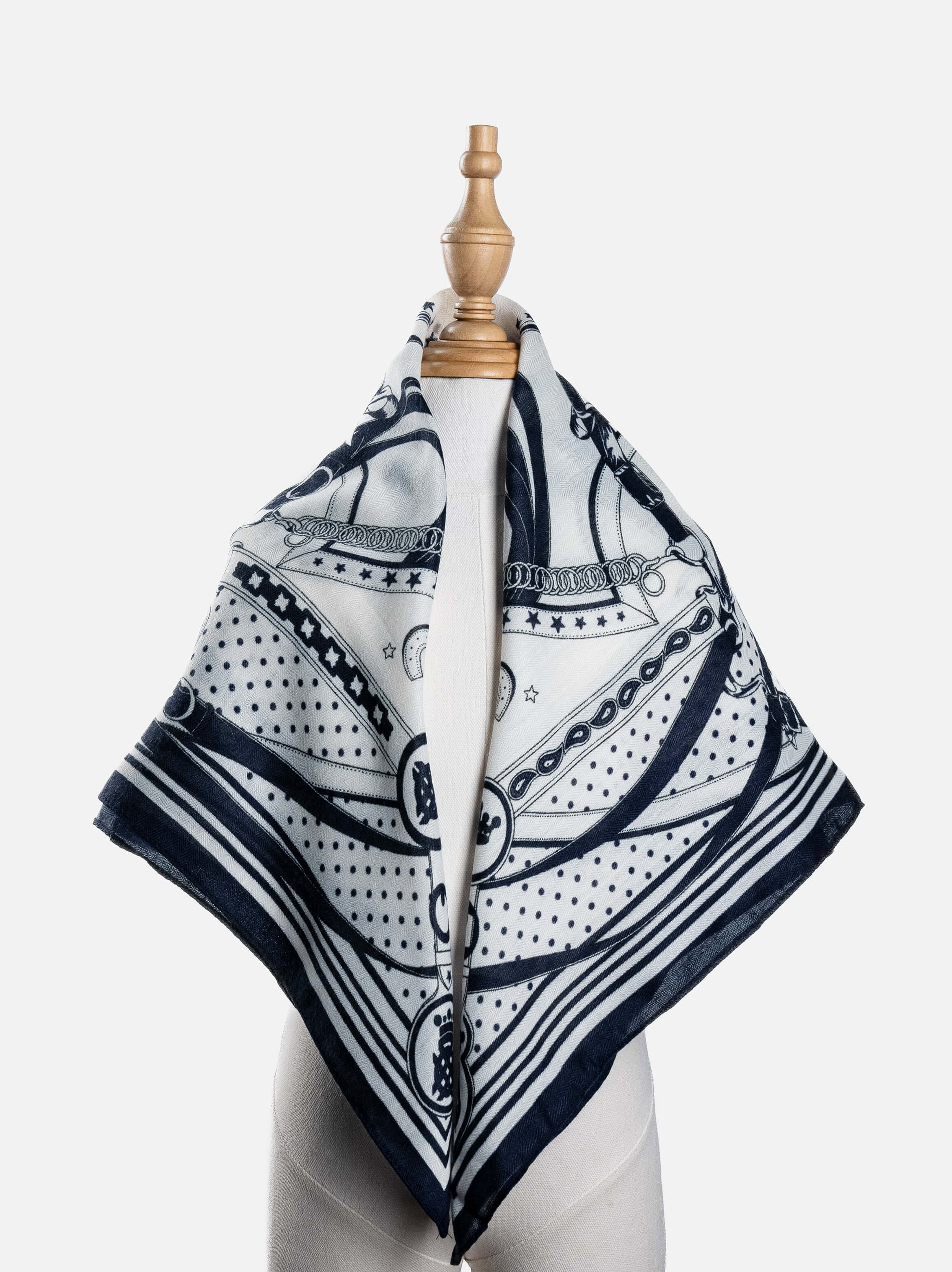Midnight Harness Square Scarf