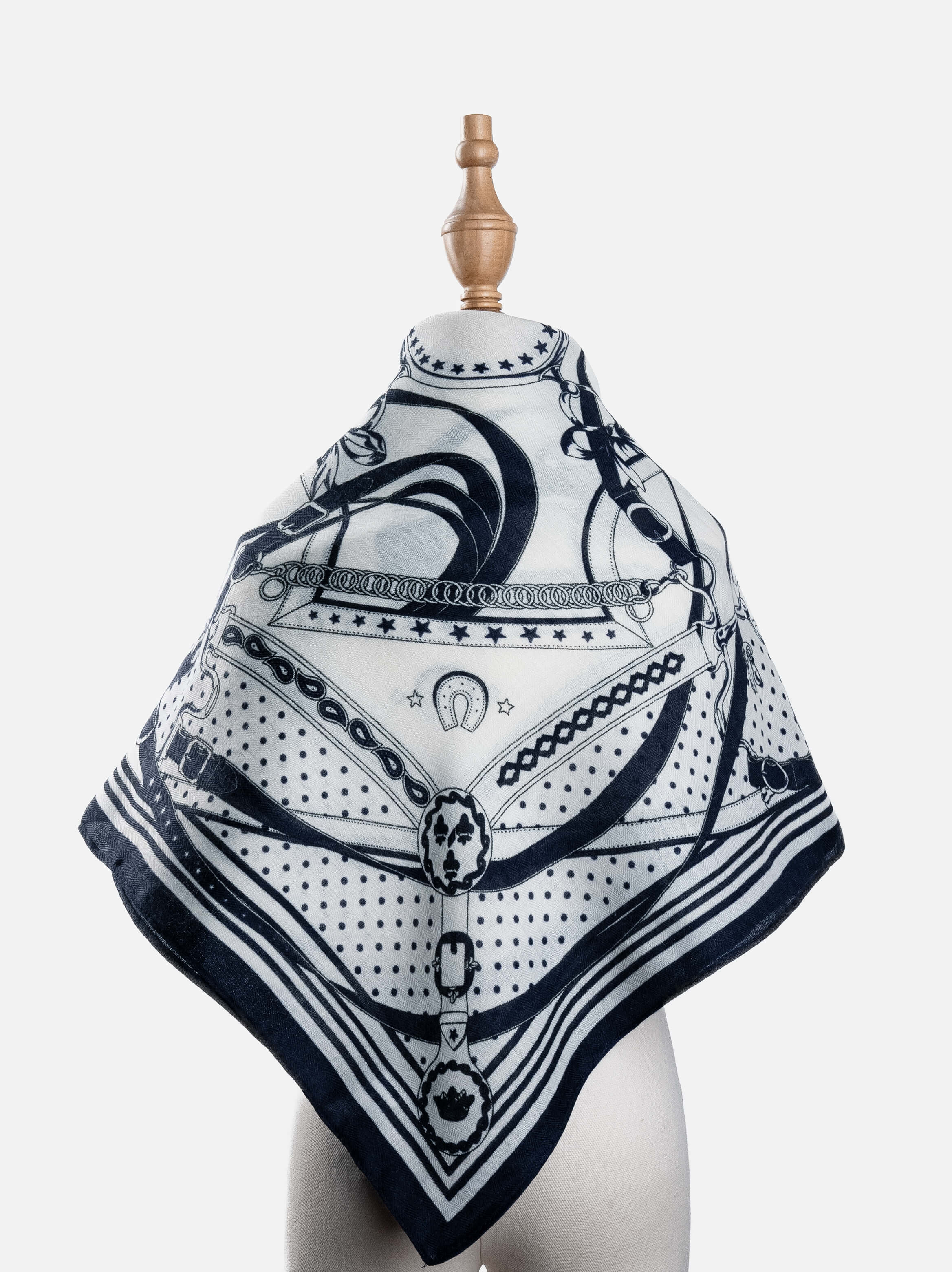 Midnight Harness Square Scarf