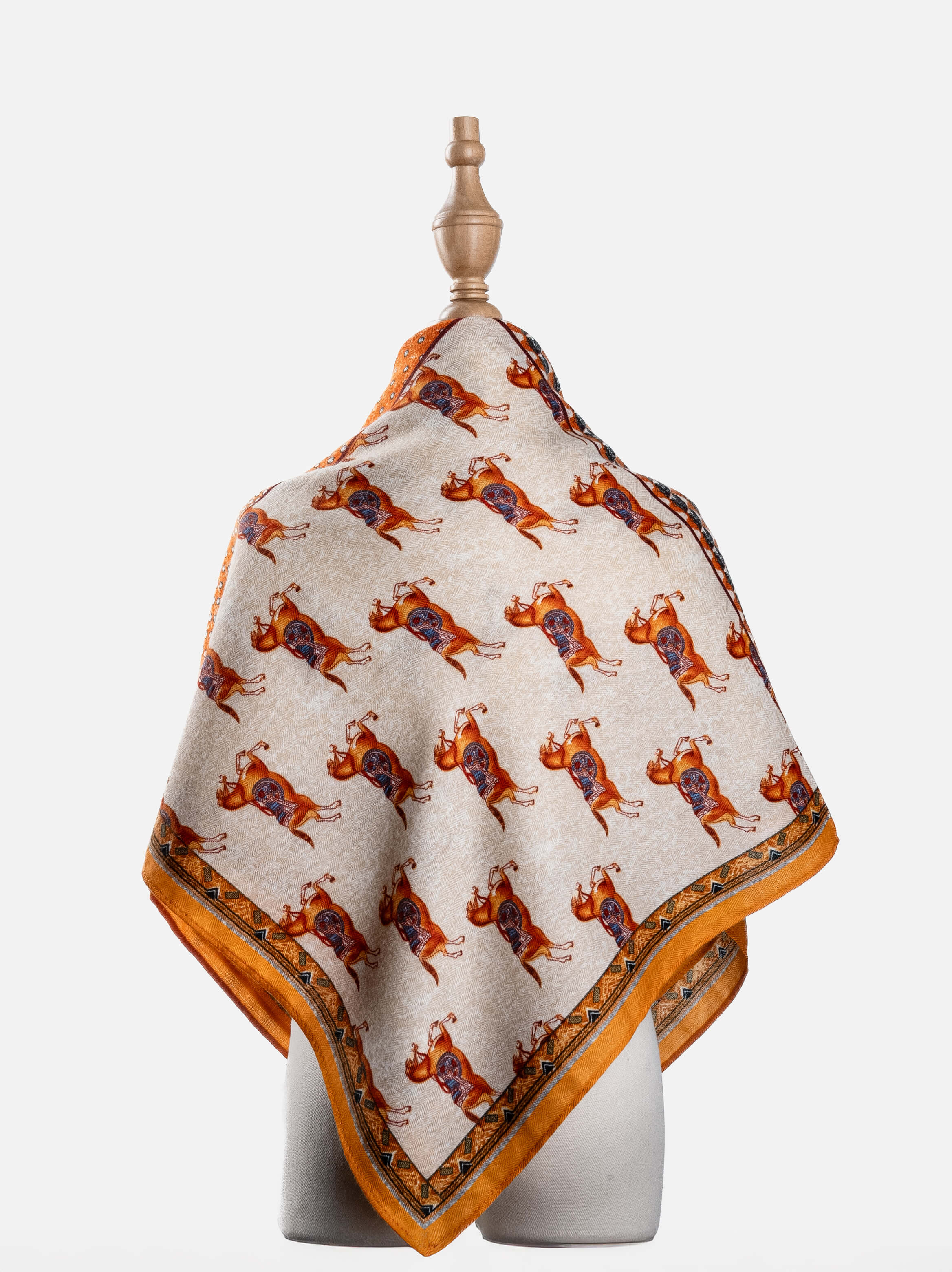 Terracotta Mosaic Print Scarf