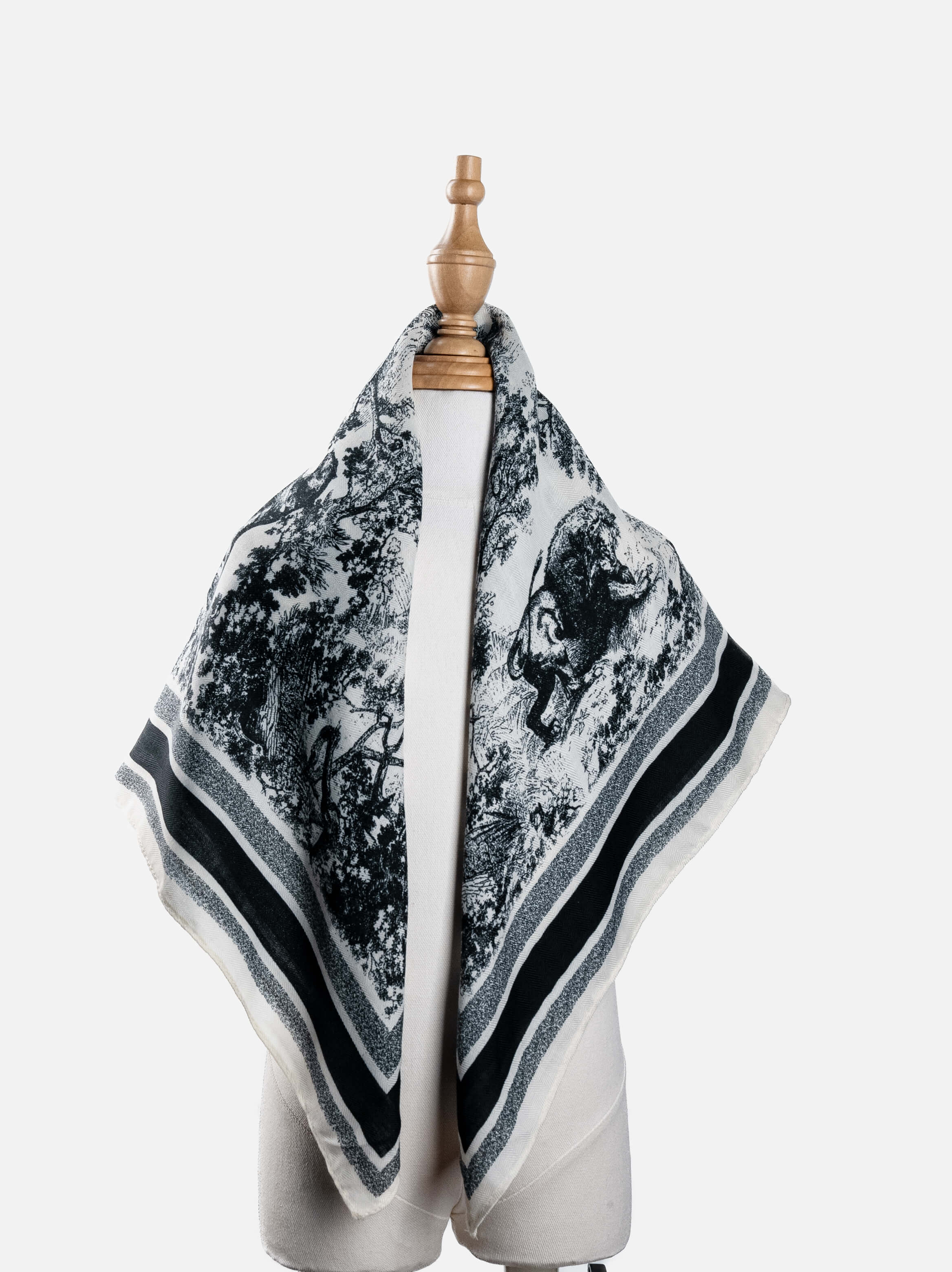 Forest Etching Border Scarf