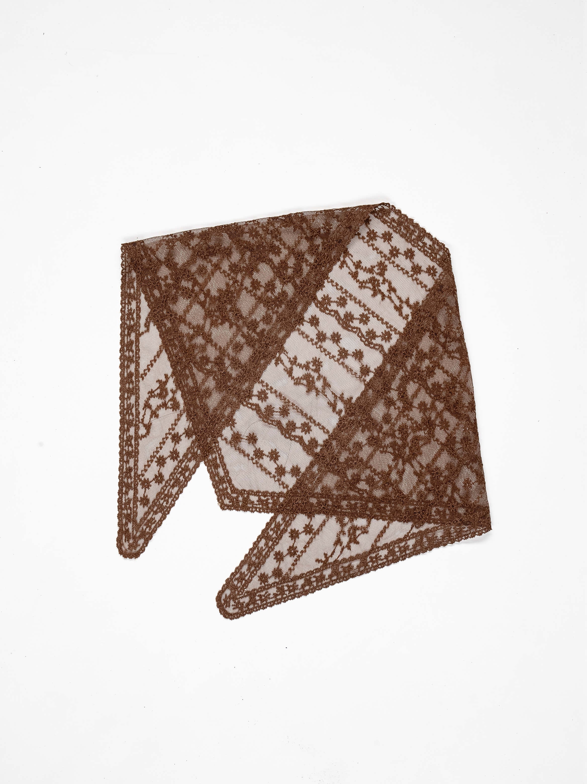 Vine Stripe Triangle Veil Scarf