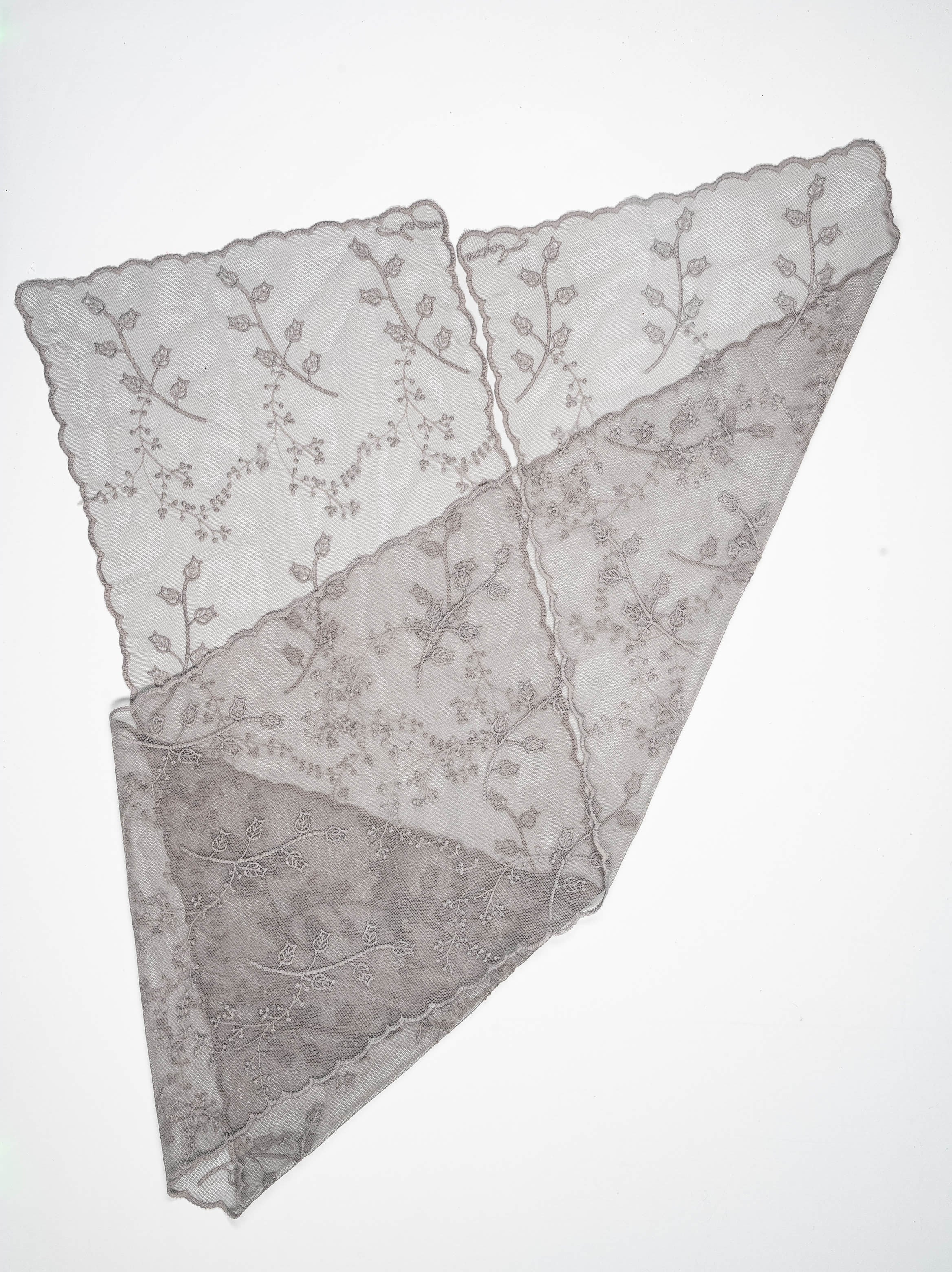 Leaf Vine Rectangular Lace Scarf