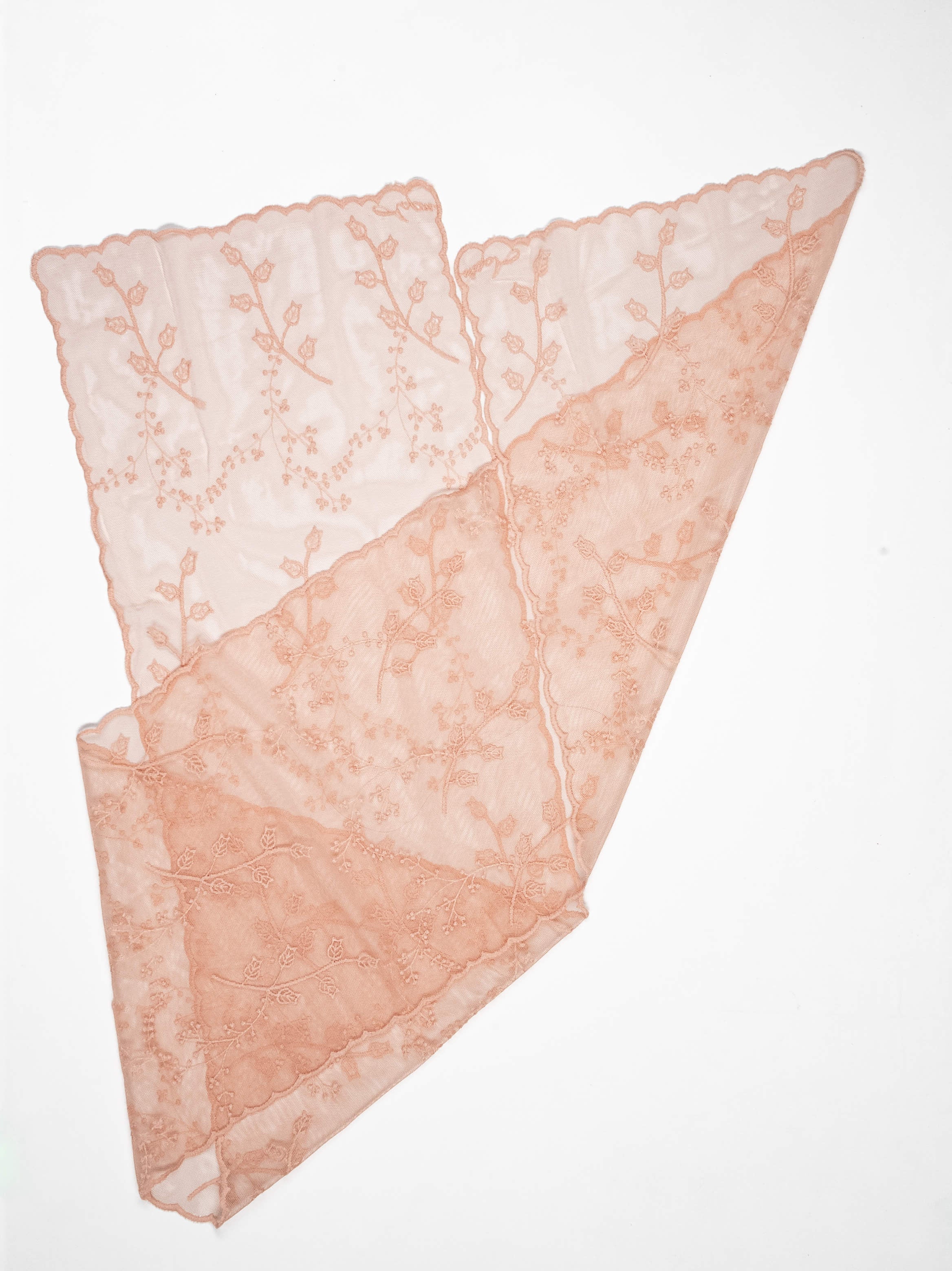 Leaf Vine Rectangular Lace Scarf