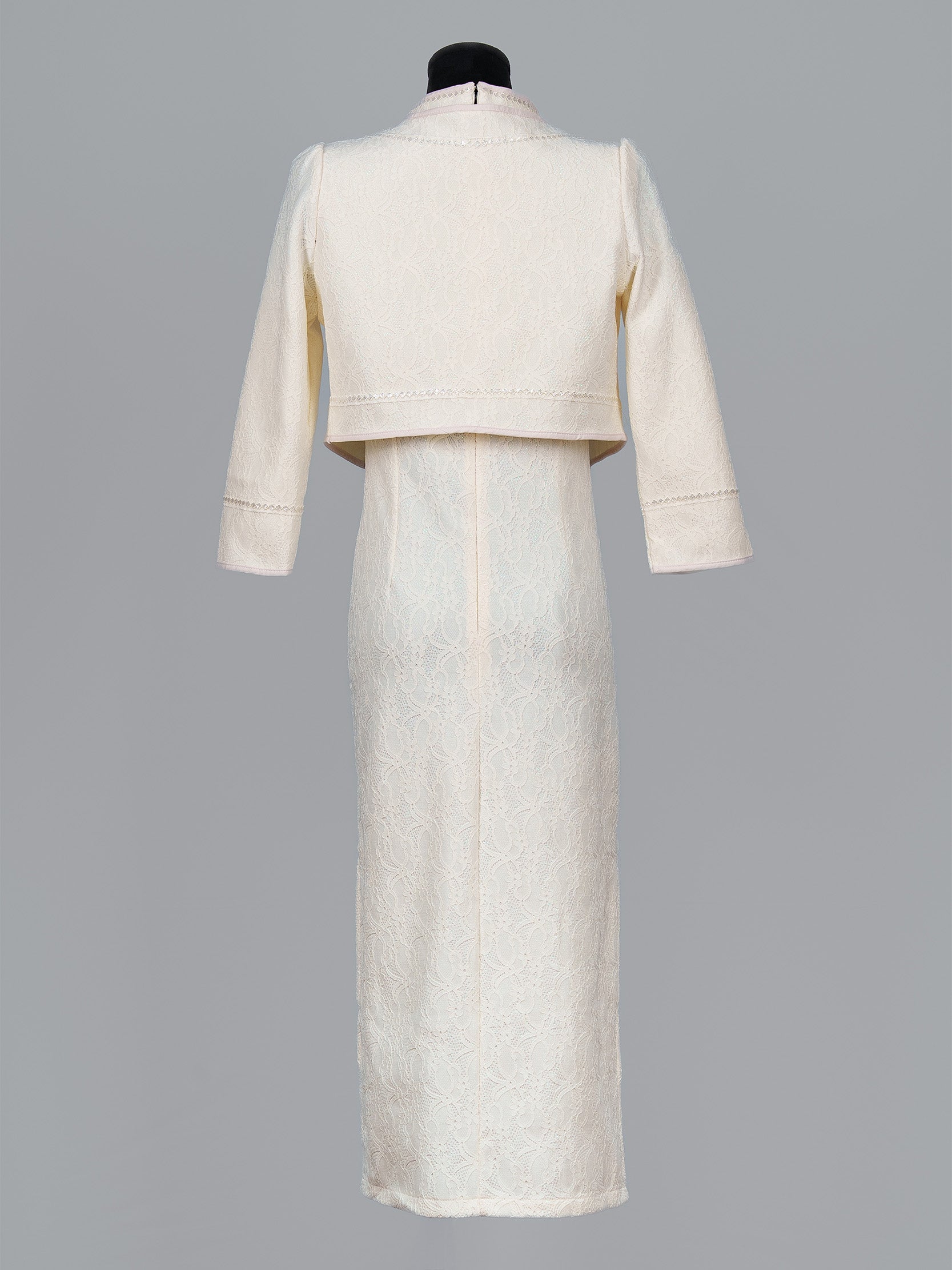 Women's Lace Cheongsam Set with Bolero Jacket