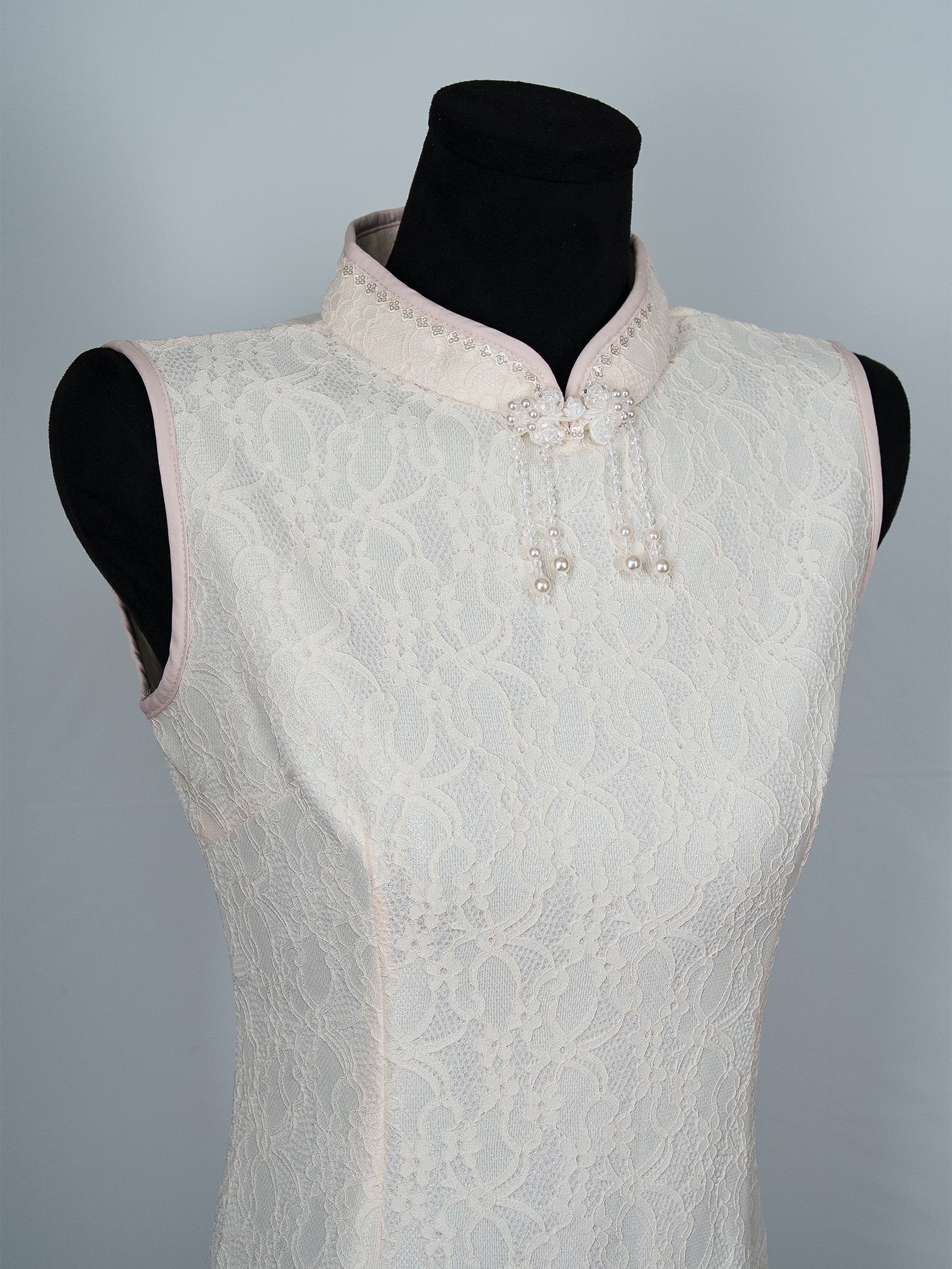 Women's Lace Cheongsam Set with Bolero Jacket