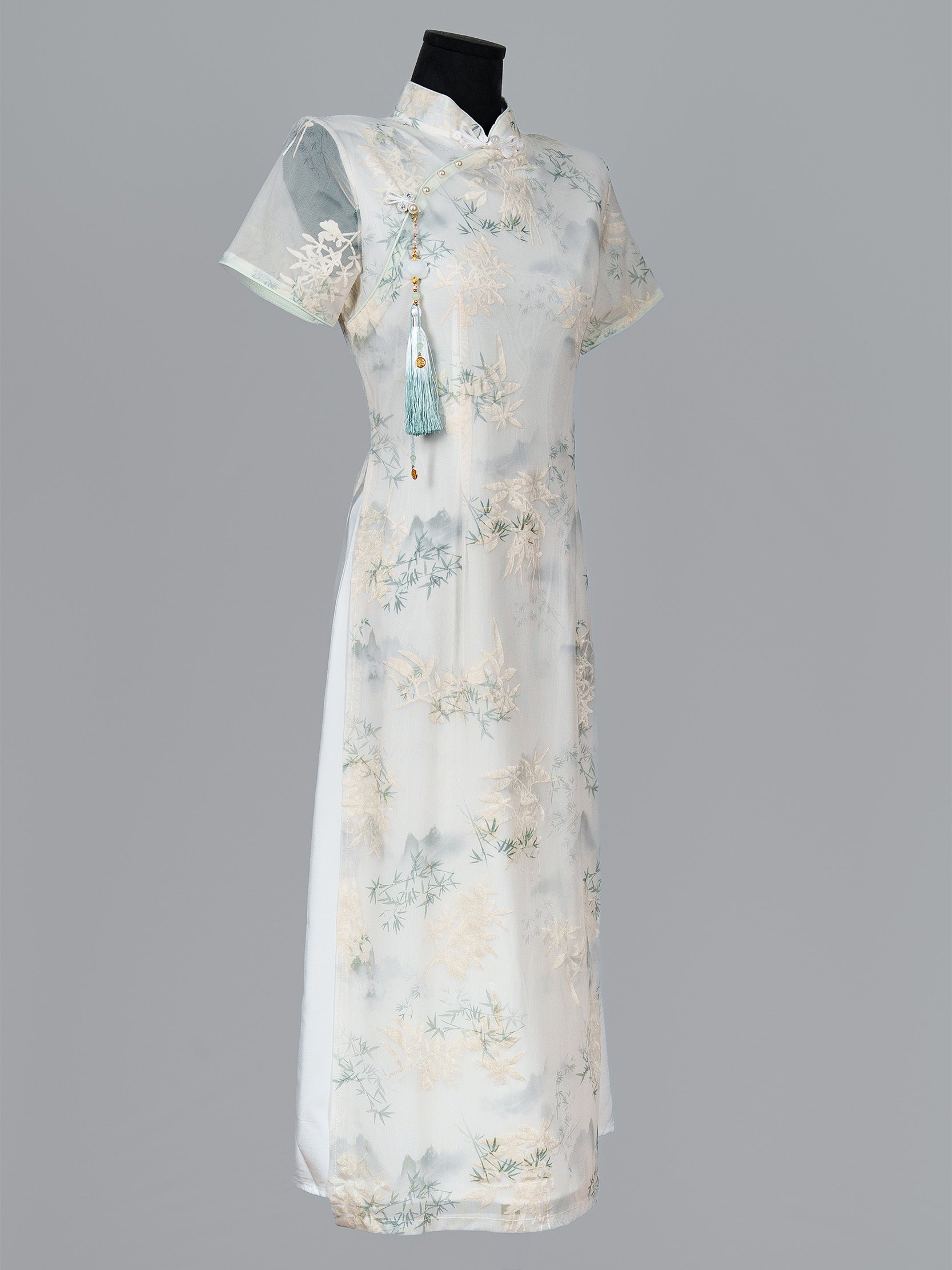 Women’s Misty Bamboo Landscape Cheongsam