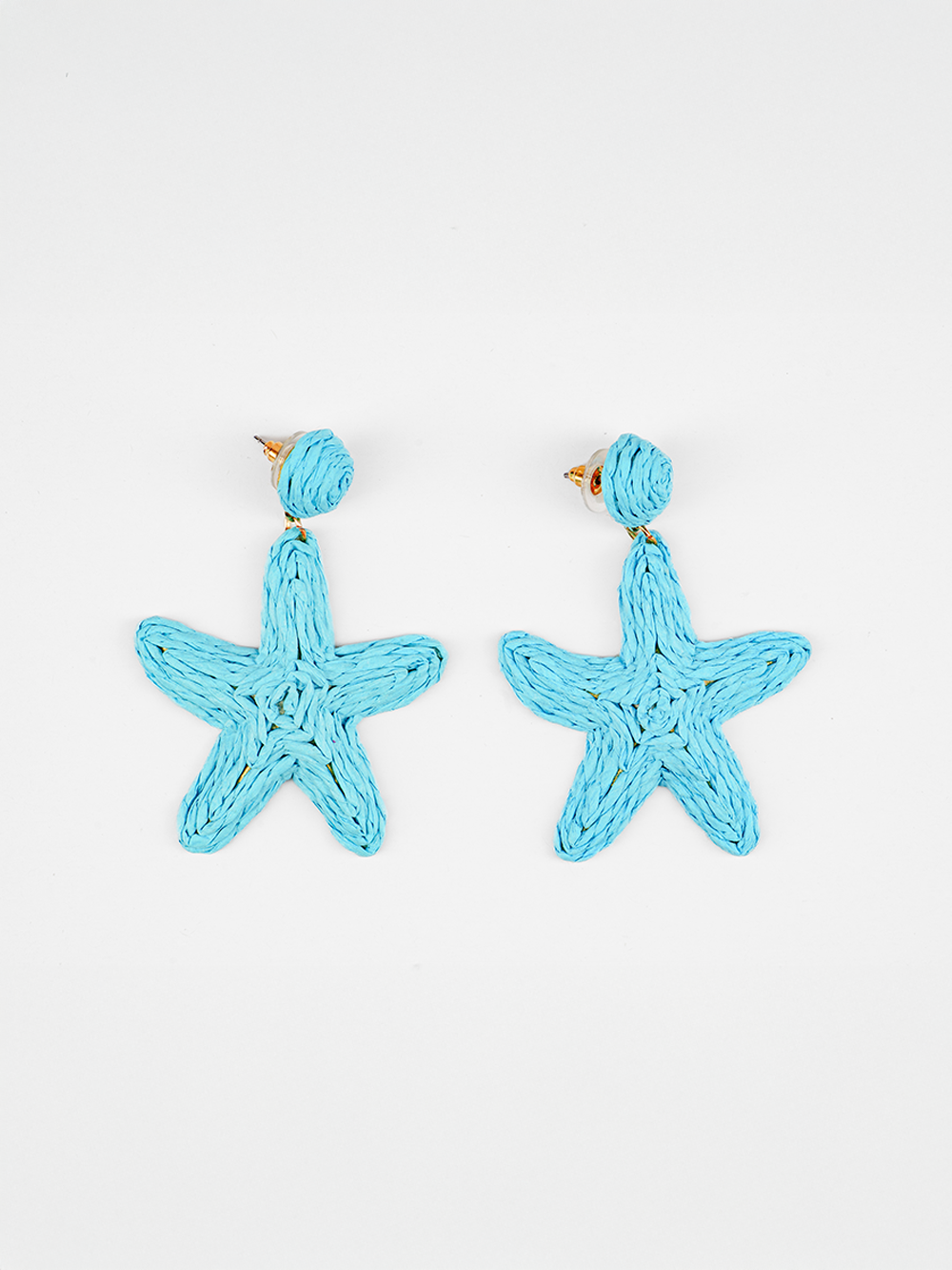 Starfish Raffia Earrings