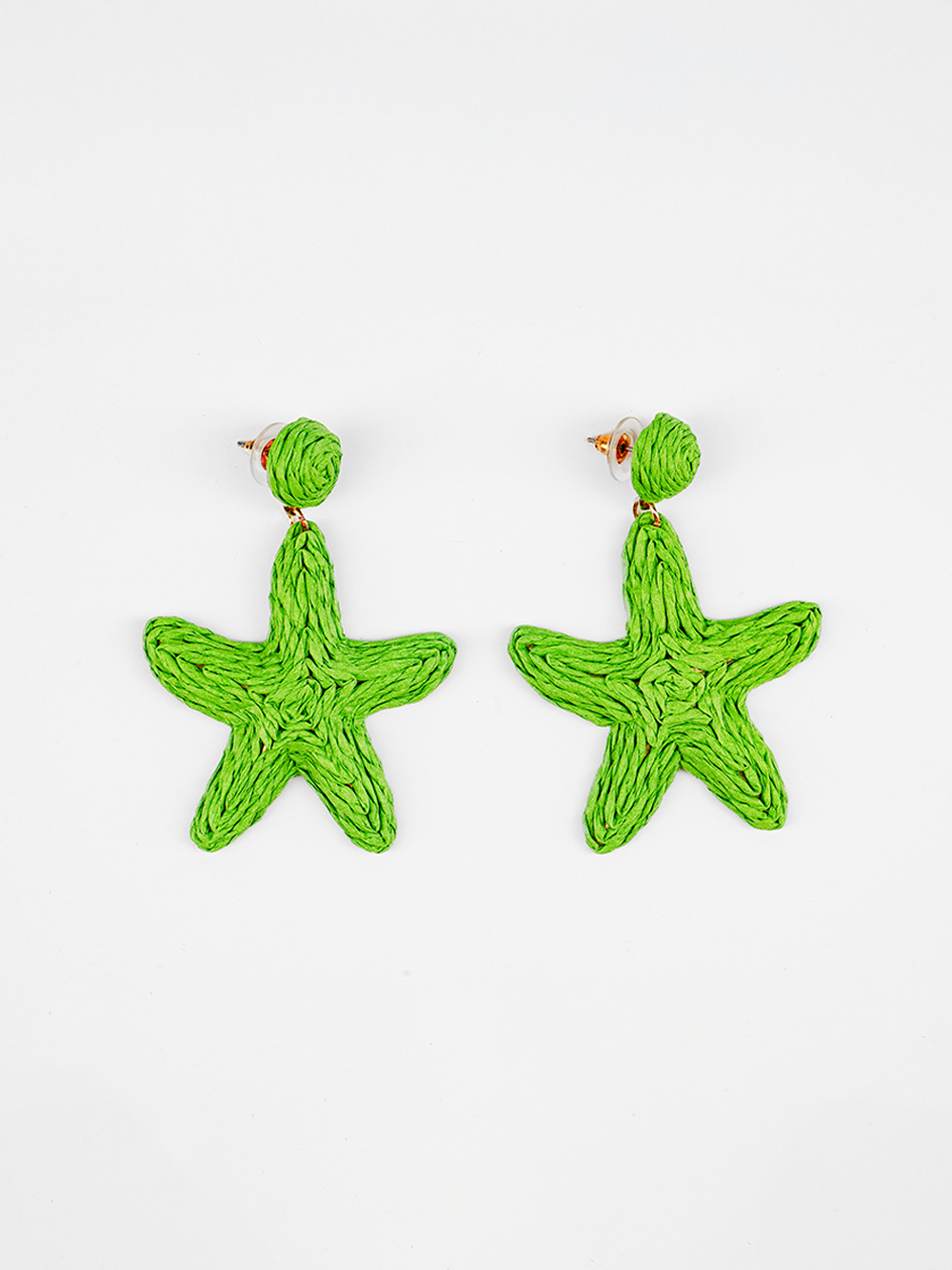 Starfish Raffia Earrings