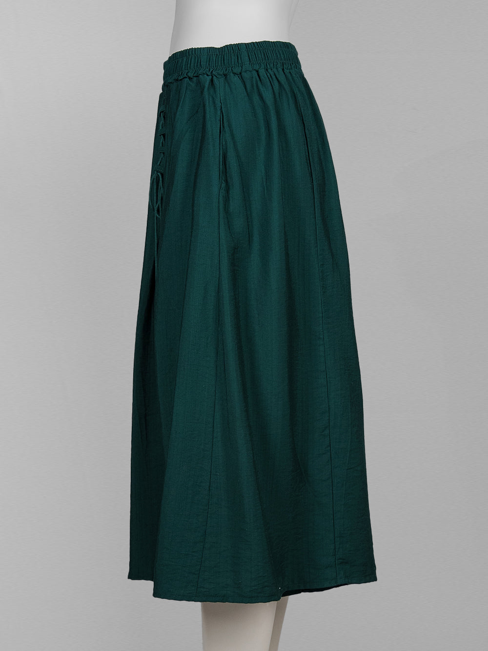 Front Lace-Up Wide-Leg Pants