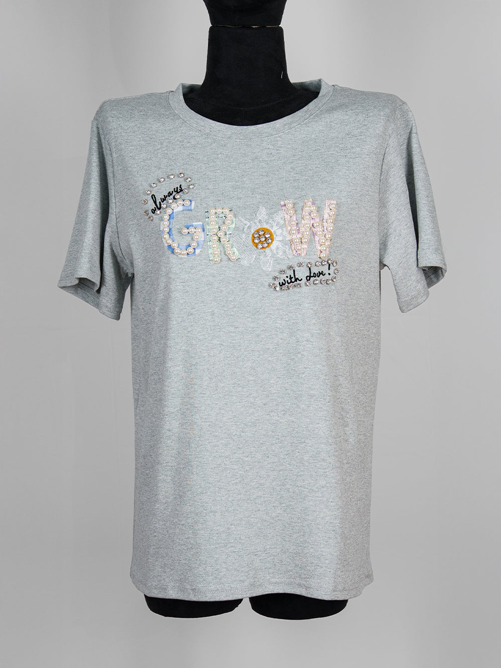 Grow With Love Pearl Embellished Tee