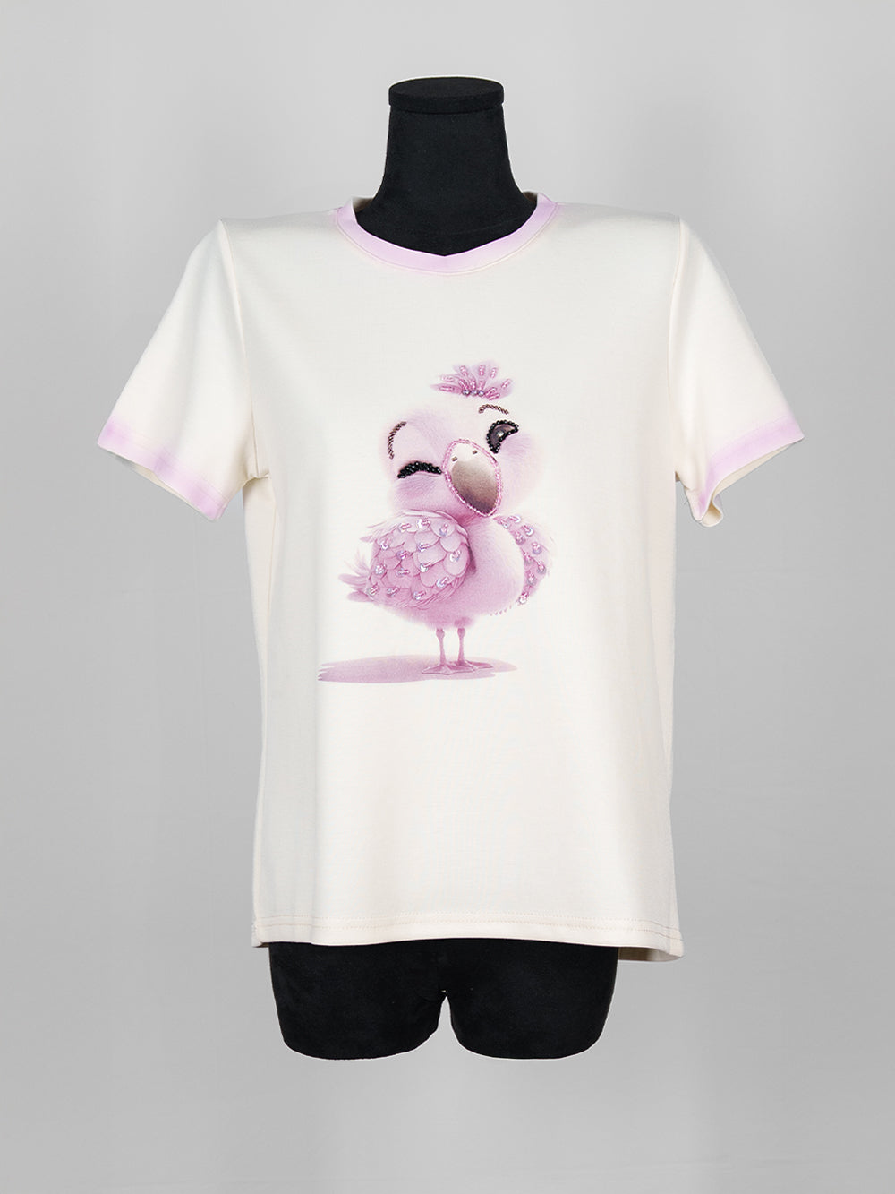 Flamingo Embellished Tee