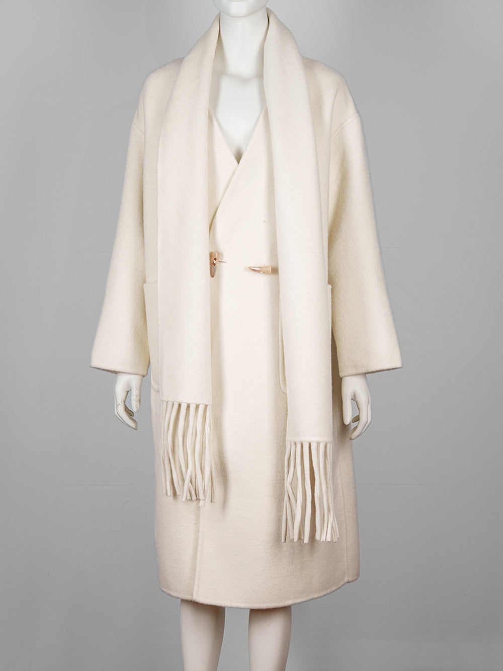 Vinie Wool Coat with Scarf