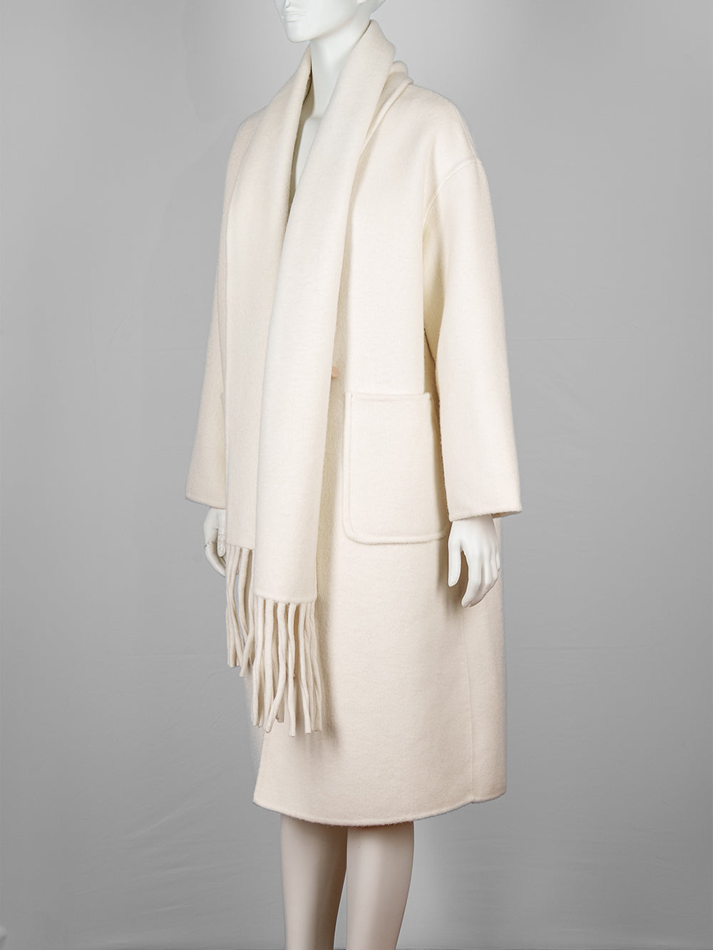 Vinie Wool Coat with Scarf