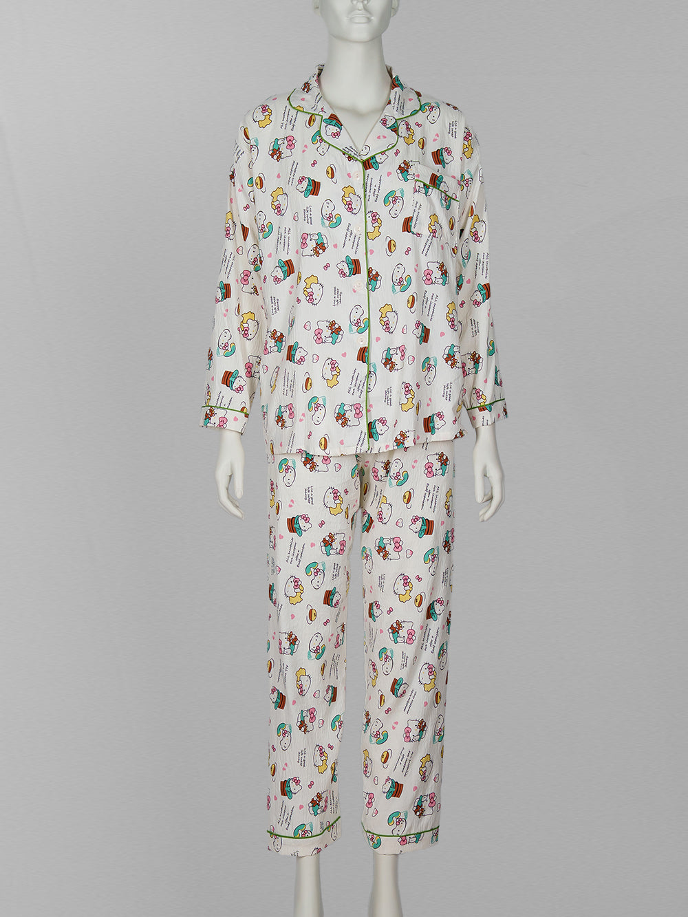 Cartoon Cat Pyjama Set