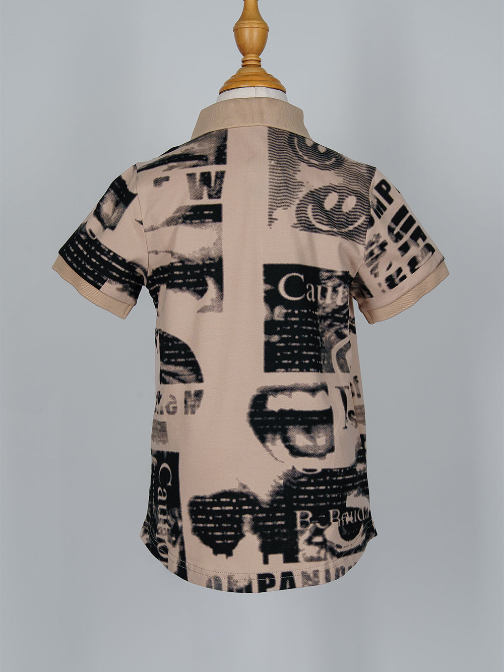 Graphic Print Polo Shirt