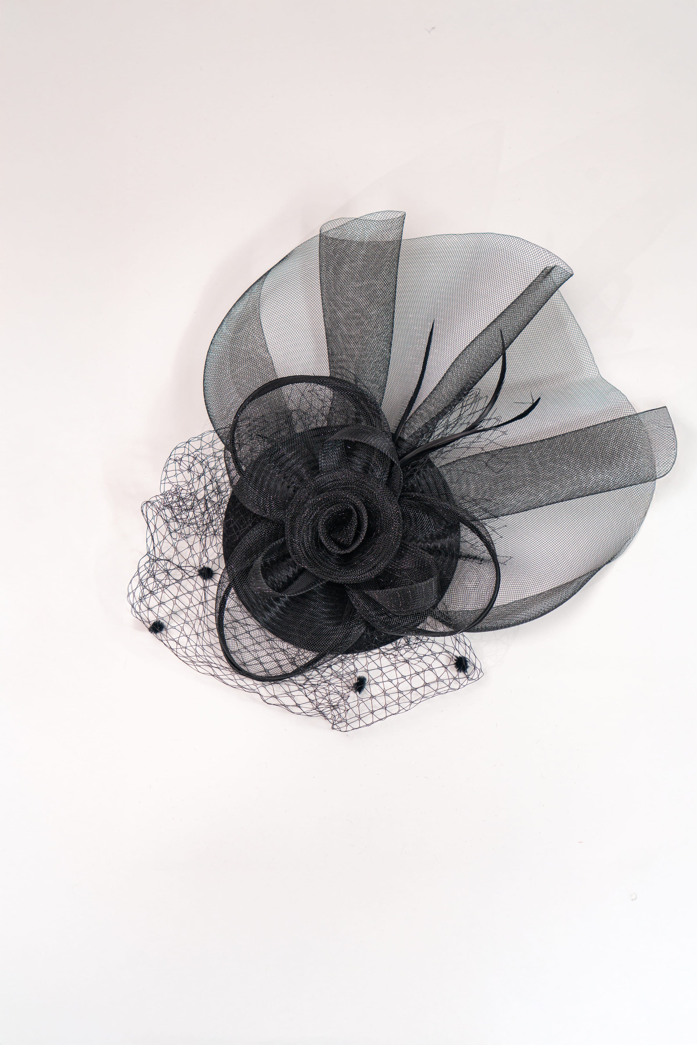 Retro Mesh Floral Fascinator Hat