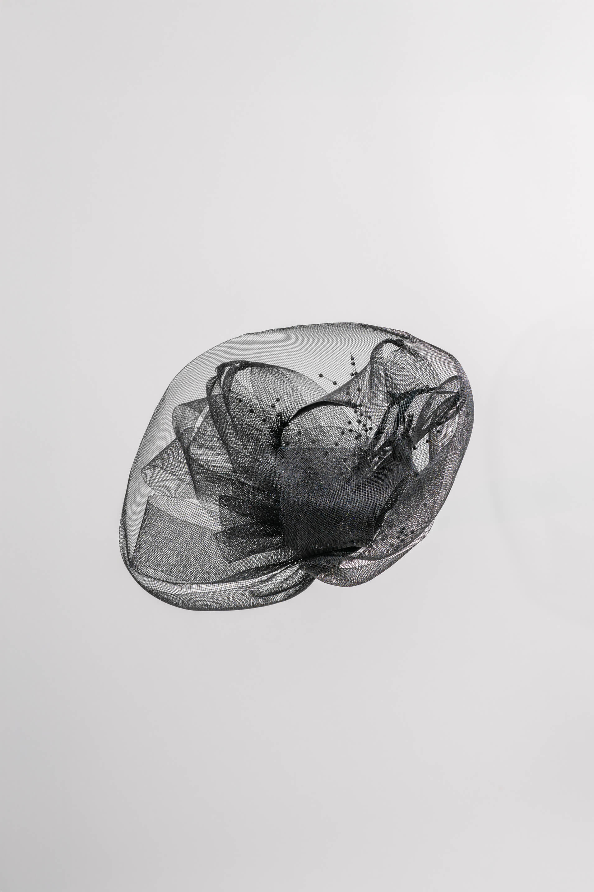 Tulle Flower Fascinator Clip