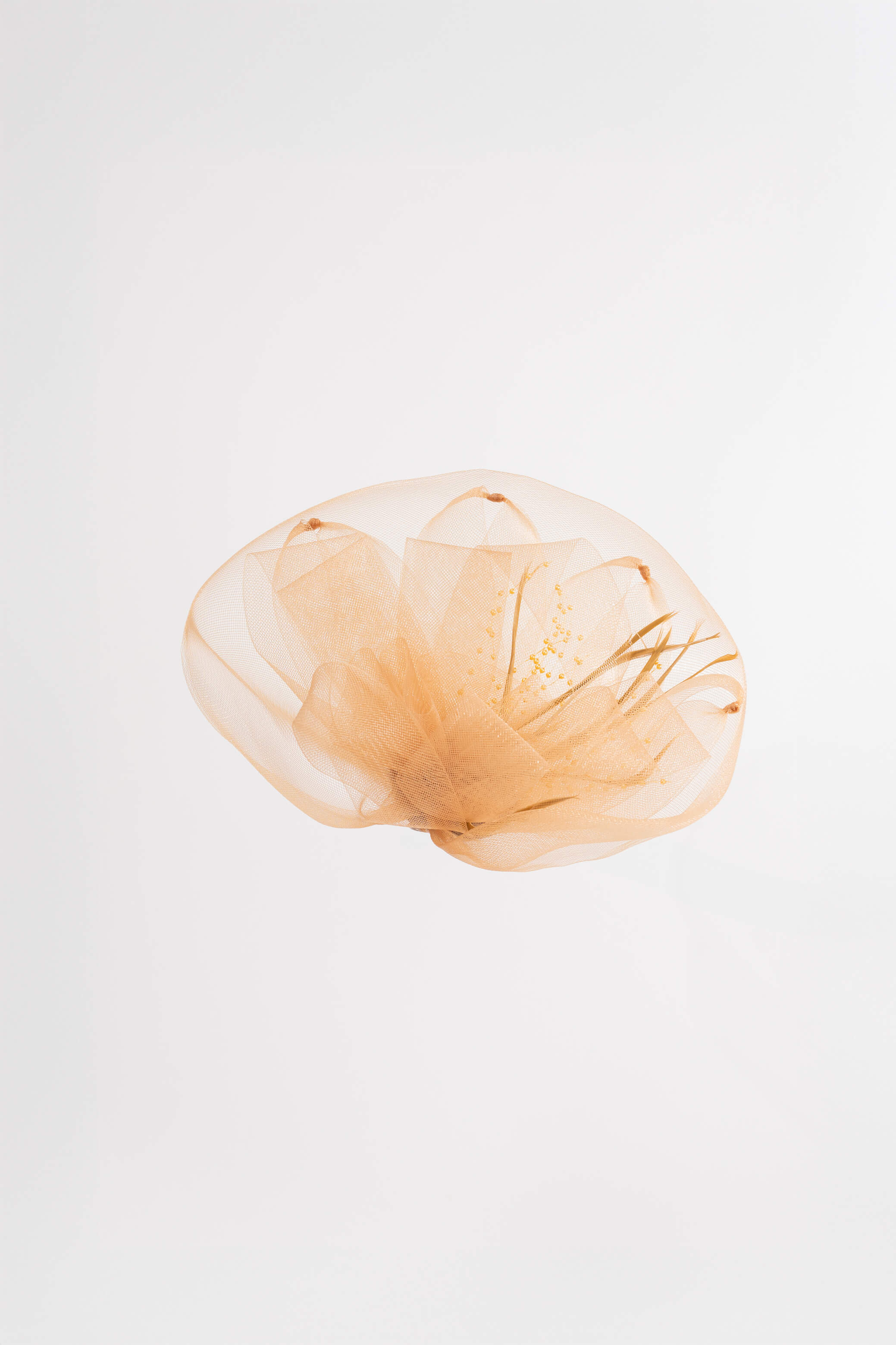 Tulle Flower Fascinator Clip