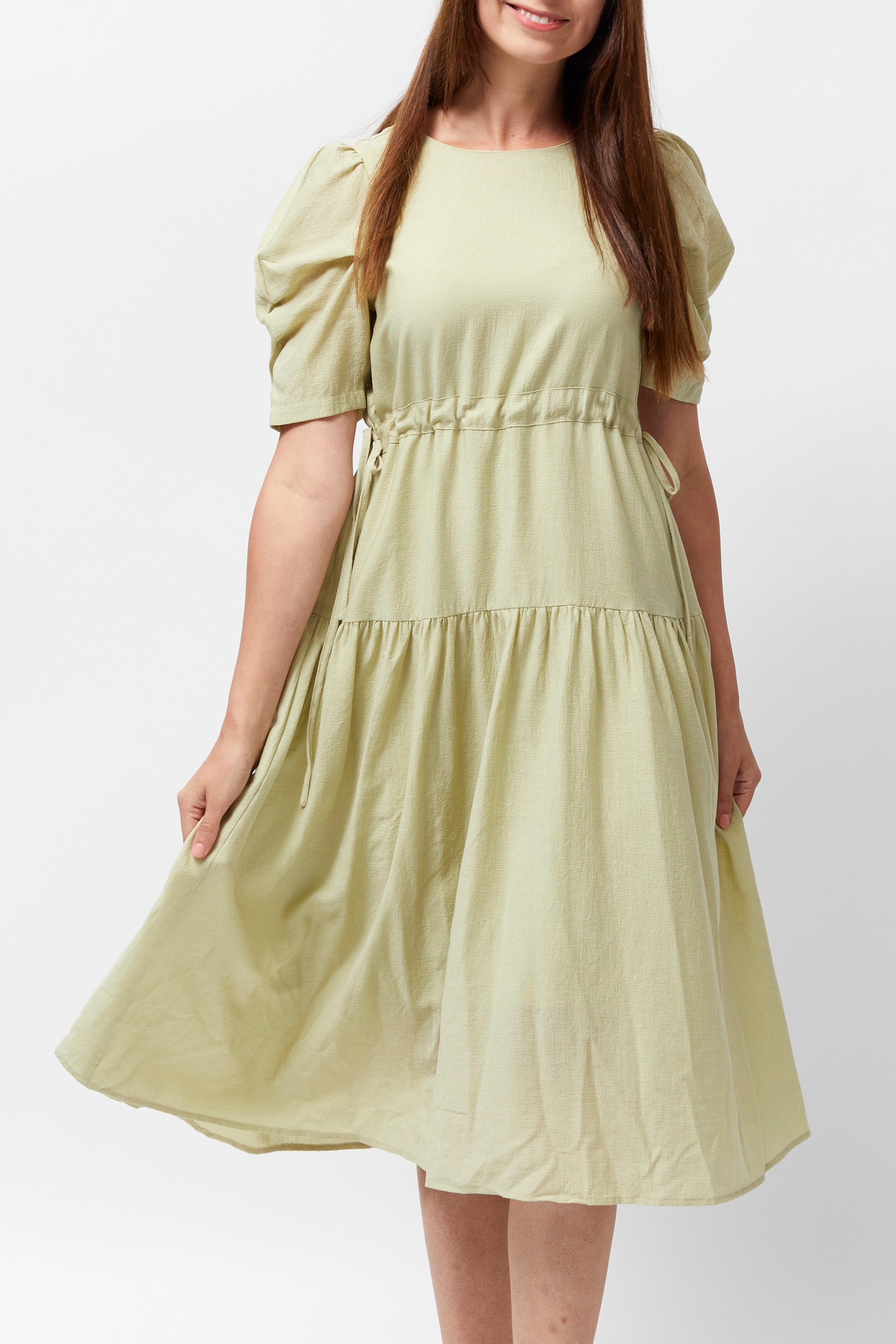 Women's Adjustable Waist Dress (Pistachio)