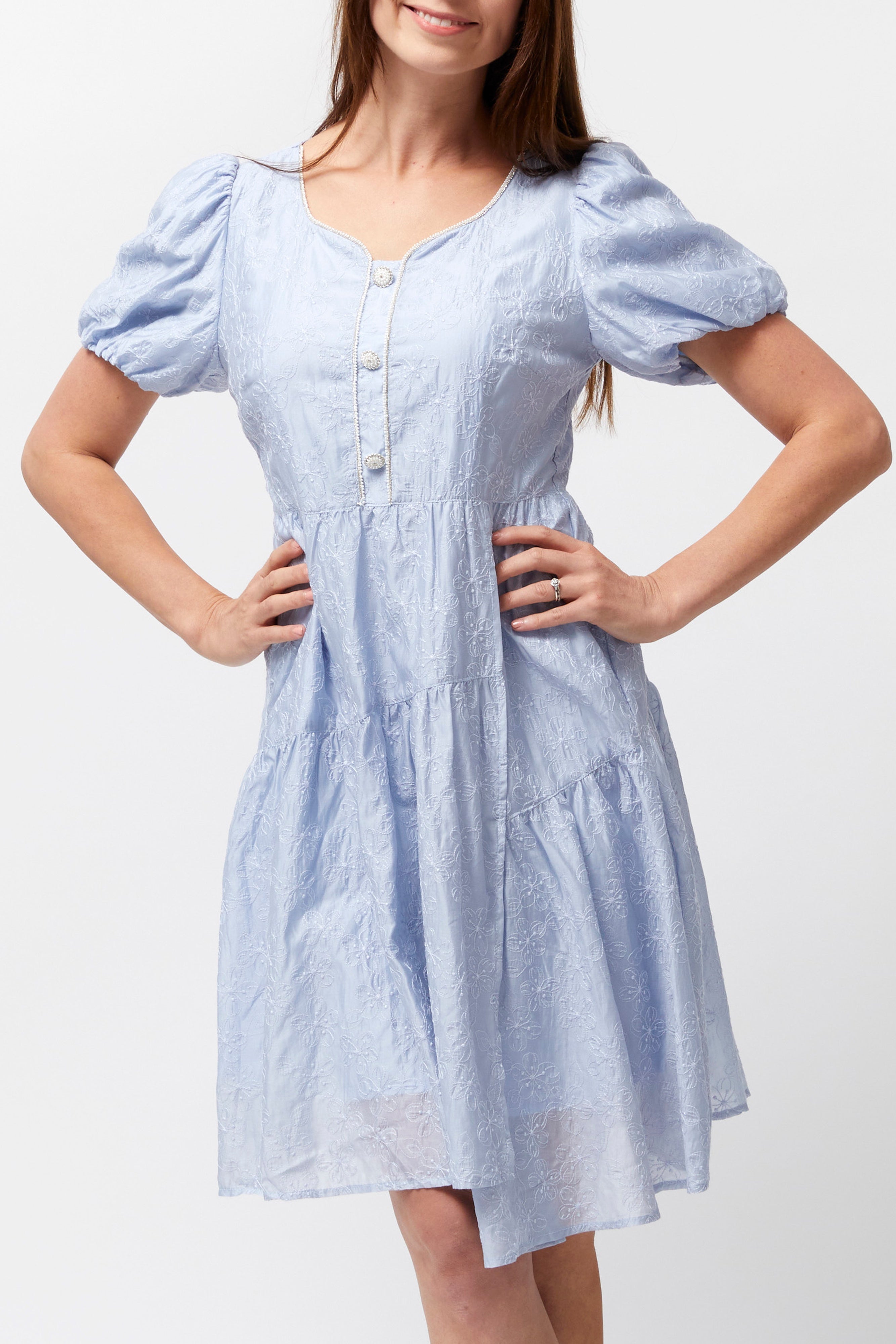 Women's Asymmetrical Dress (Koolkutela Blue)