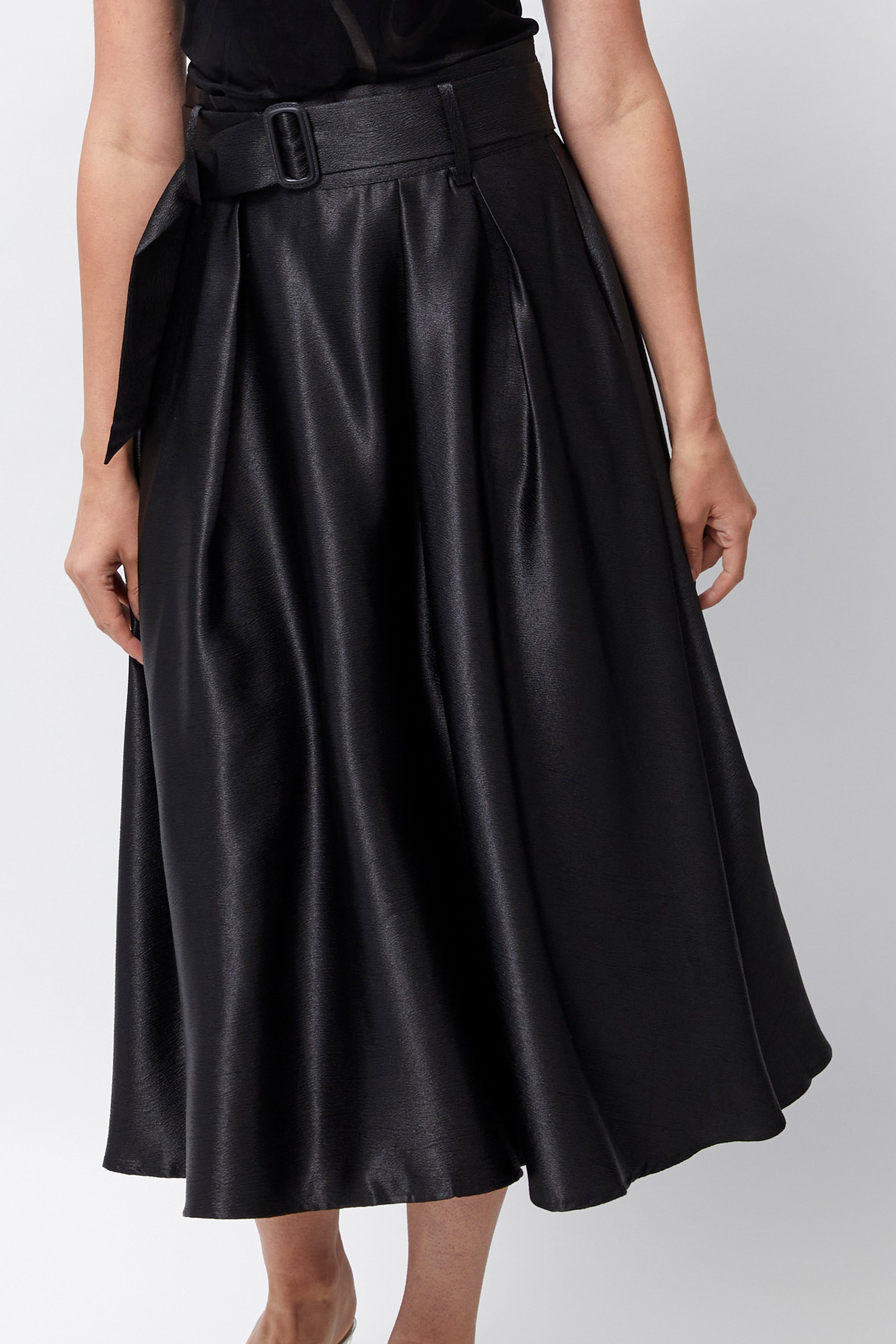 Women's Silk Midi Skirt