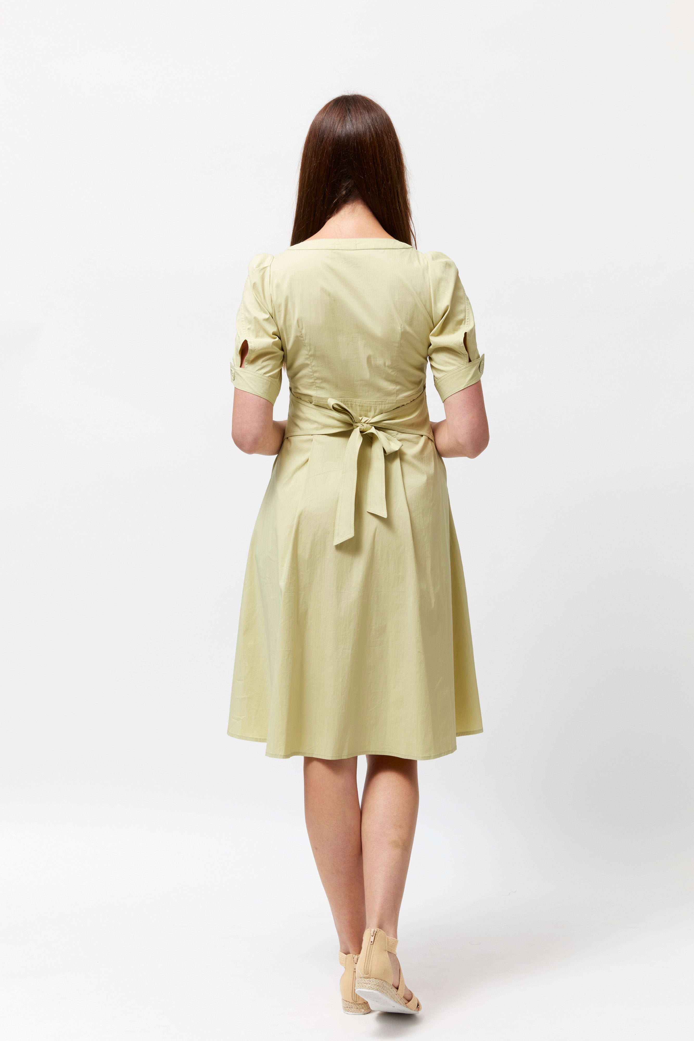 Women's Scoop Neck Dress (Pistachio)